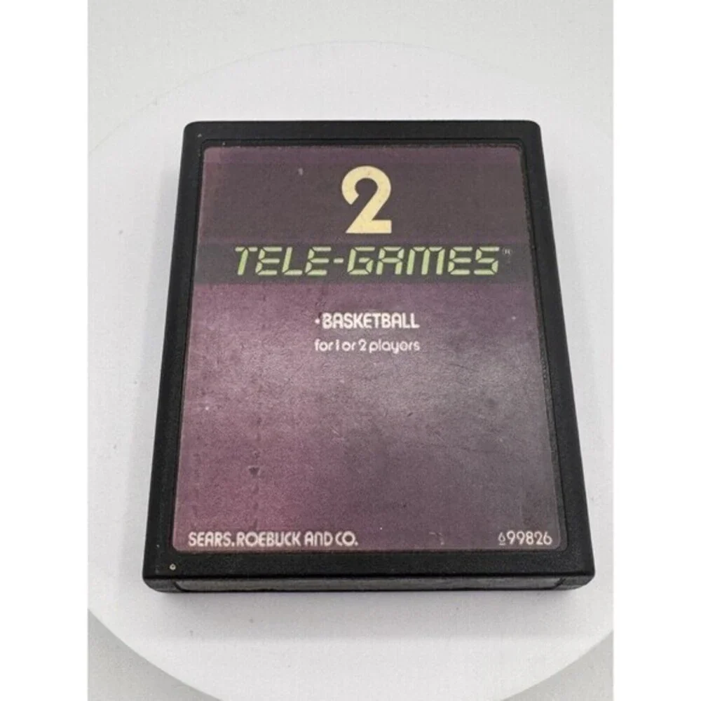 Vintage Tela-Games Basketball Video Game For Atari 2600 UNTESTED